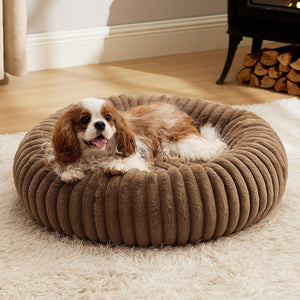 Create a Cozy Haven for Your Furry Friend with Our Pet Plush Round Bed