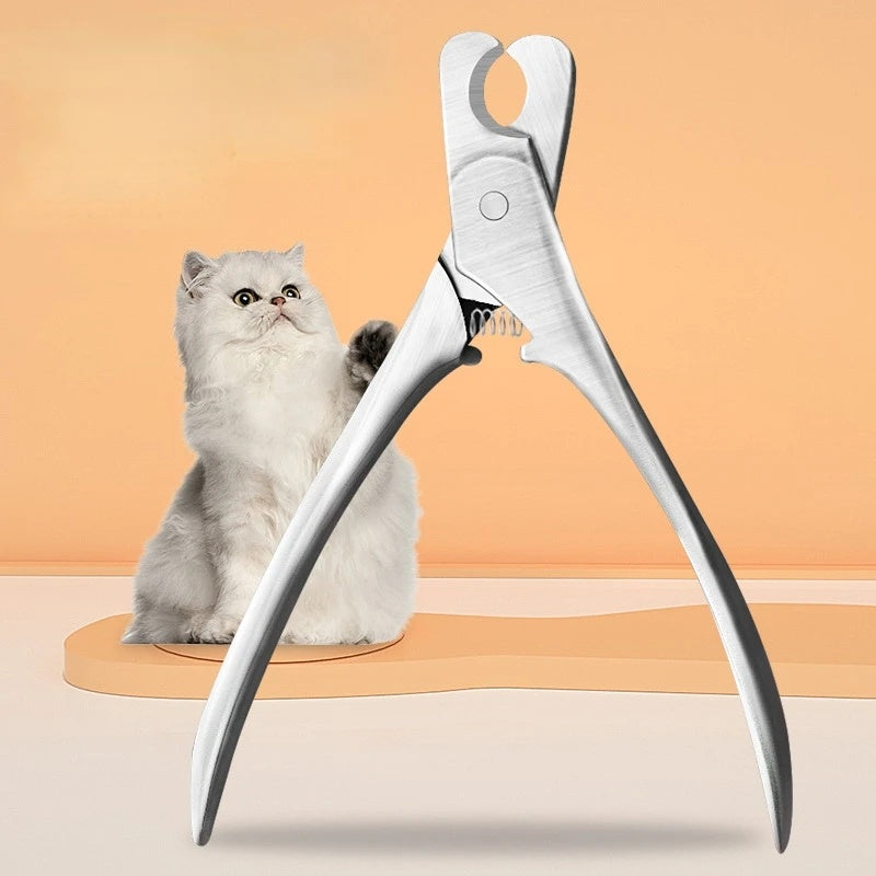 Professional Stainless Steel Pet Nail Clipper With Safety Design