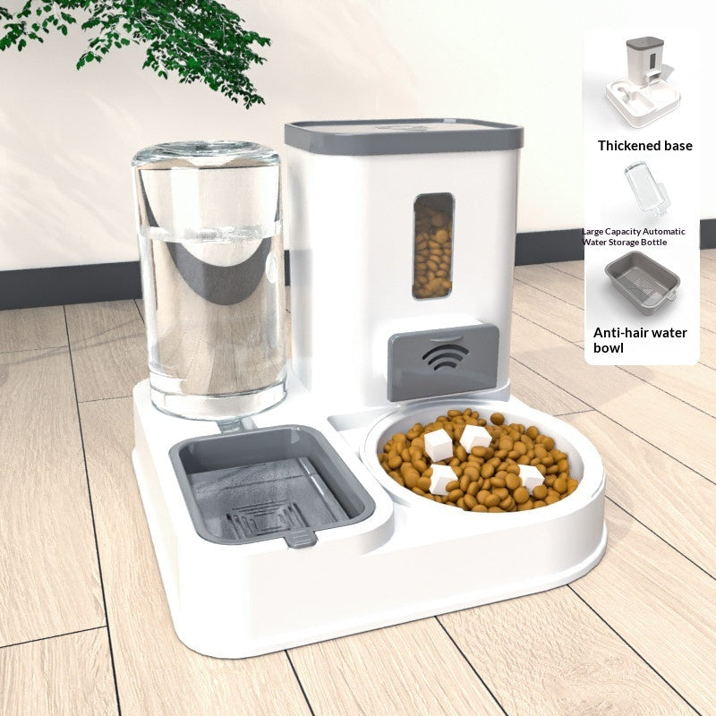 Pet Feeding And Drinking Station With Bowl Set