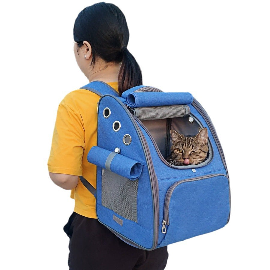 Foldable Breathable Pet Carrier Travel Backpack