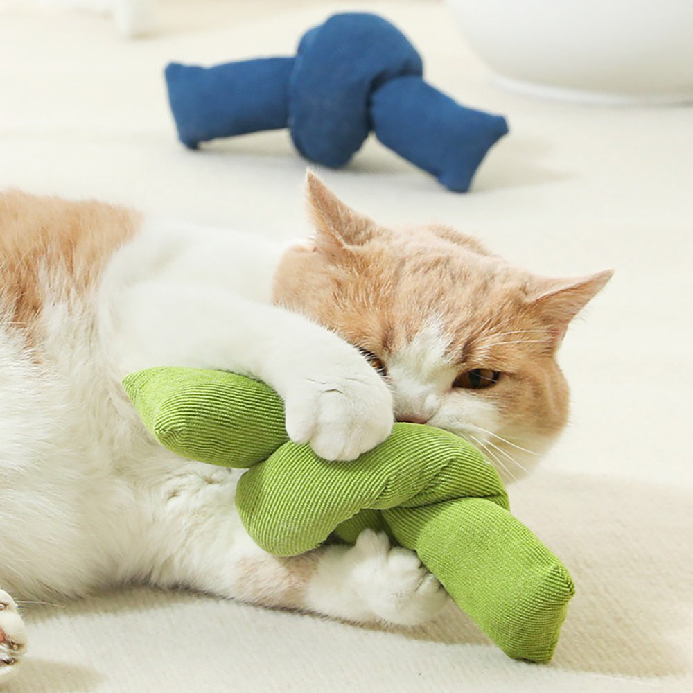 Interactive Pet Rope Toy Knotted Chew Tug Natural Cotton