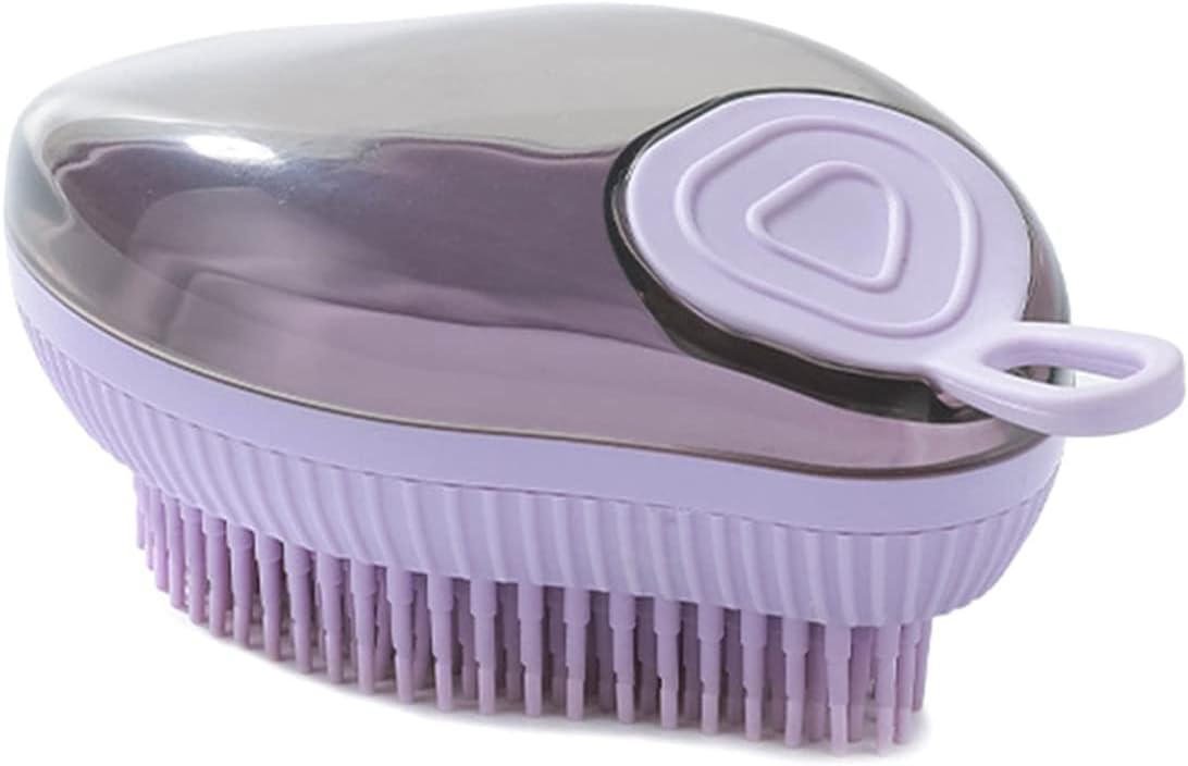 Silicone Pet Bath Brush Shampoo Dispenser Grooming Tool