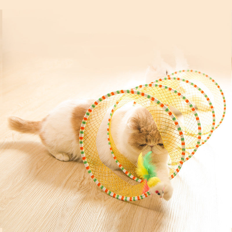 Foldable Pet Tunnel Storage Play Toy