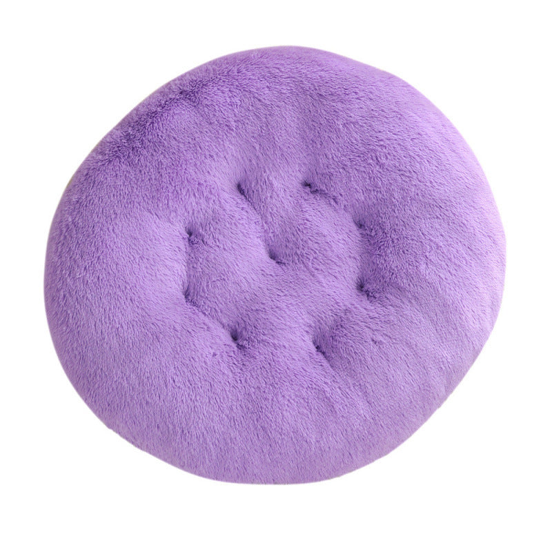 Round Plush Pet Bed Soft Warm Sleeping Mat
