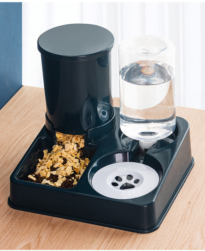 Pet Automatic Feeding Bowl Basin Combined Device