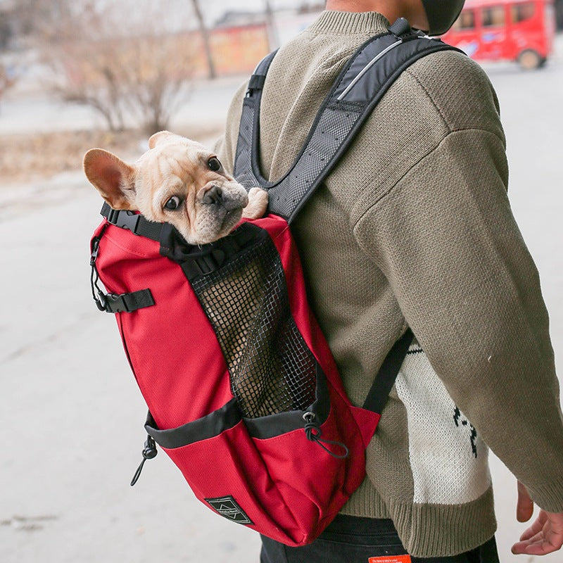 Portable Double-Shoulder Pet Carrier Backpack For Travel