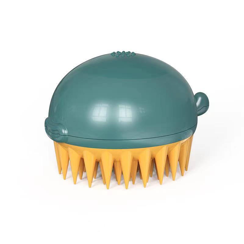 Refillable Pet Puffer Bath Brush Gel Dispenser Tool