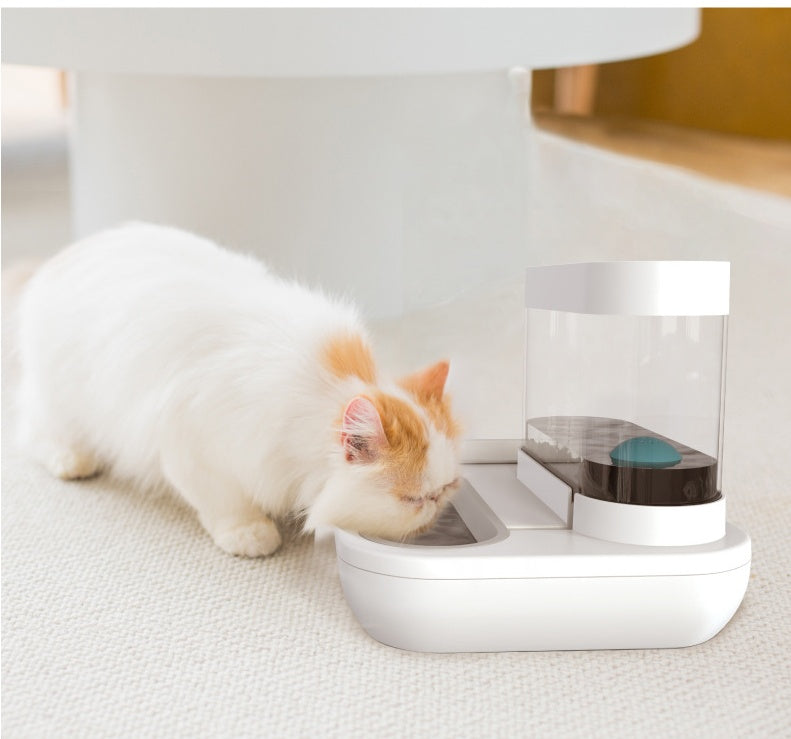 Pet Automatic Feeding Bowl Fountain 1.5L Capacity Waterer