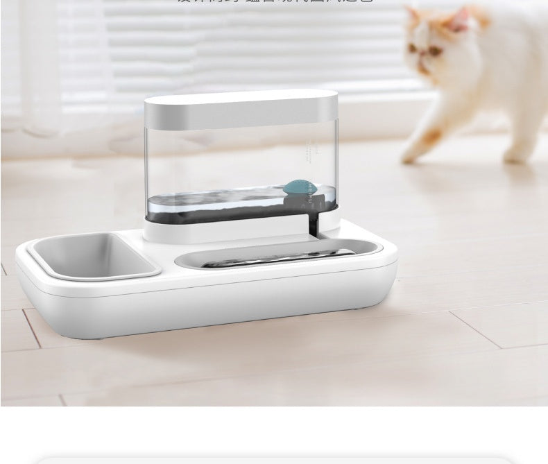 Pet Automatic Feeding Bowl Fountain 1.5L Capacity Waterer