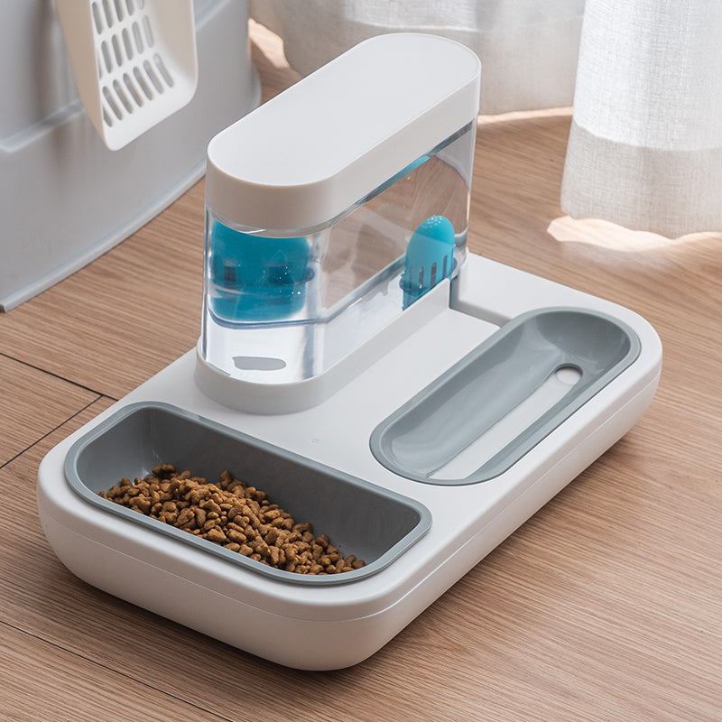 Pet Automatic Feeding Bowl Fountain 1.5L Capacity Waterer