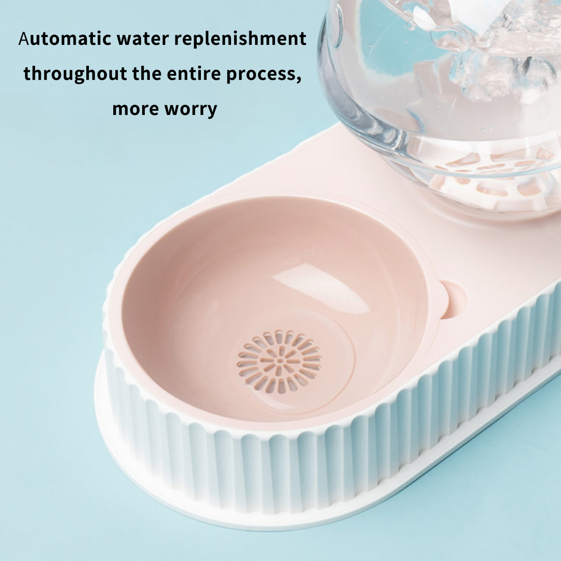 Pet Automatic Feeding Drinking Bowl Plastic Water Dispenser