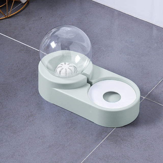 Automatic Pet Water Fountain Food Feeder Bowl 1.8L