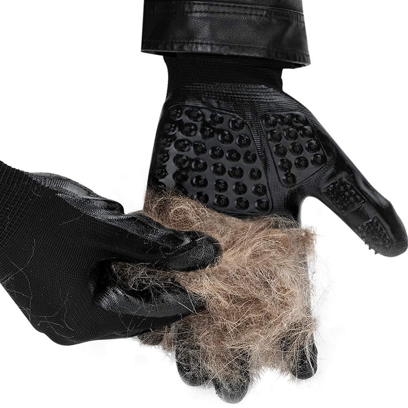 Pet Grooming Glove Soft Rubber Hair Remover Brush