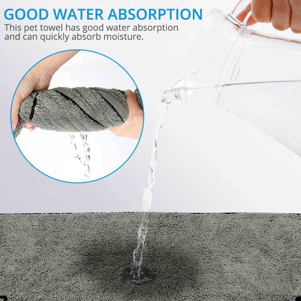 Super Absorbent Pet Bathrobe Bath Towel Clothing