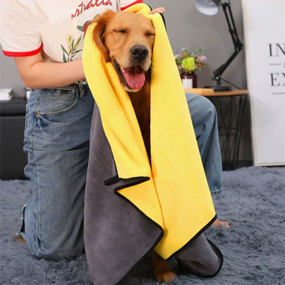 Pet Super Absorbent Quick-Dry Bath Towel Microfiber Sheet
