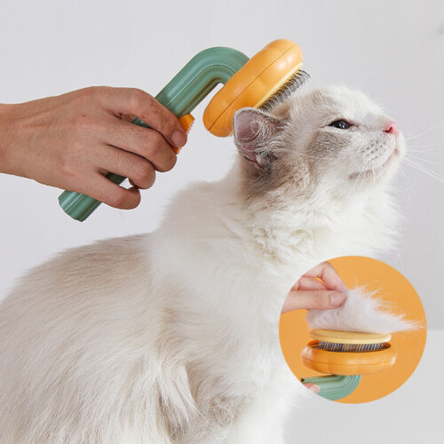 Pet Pumpkin Self-Cleaning Slicker Brush For Grooming