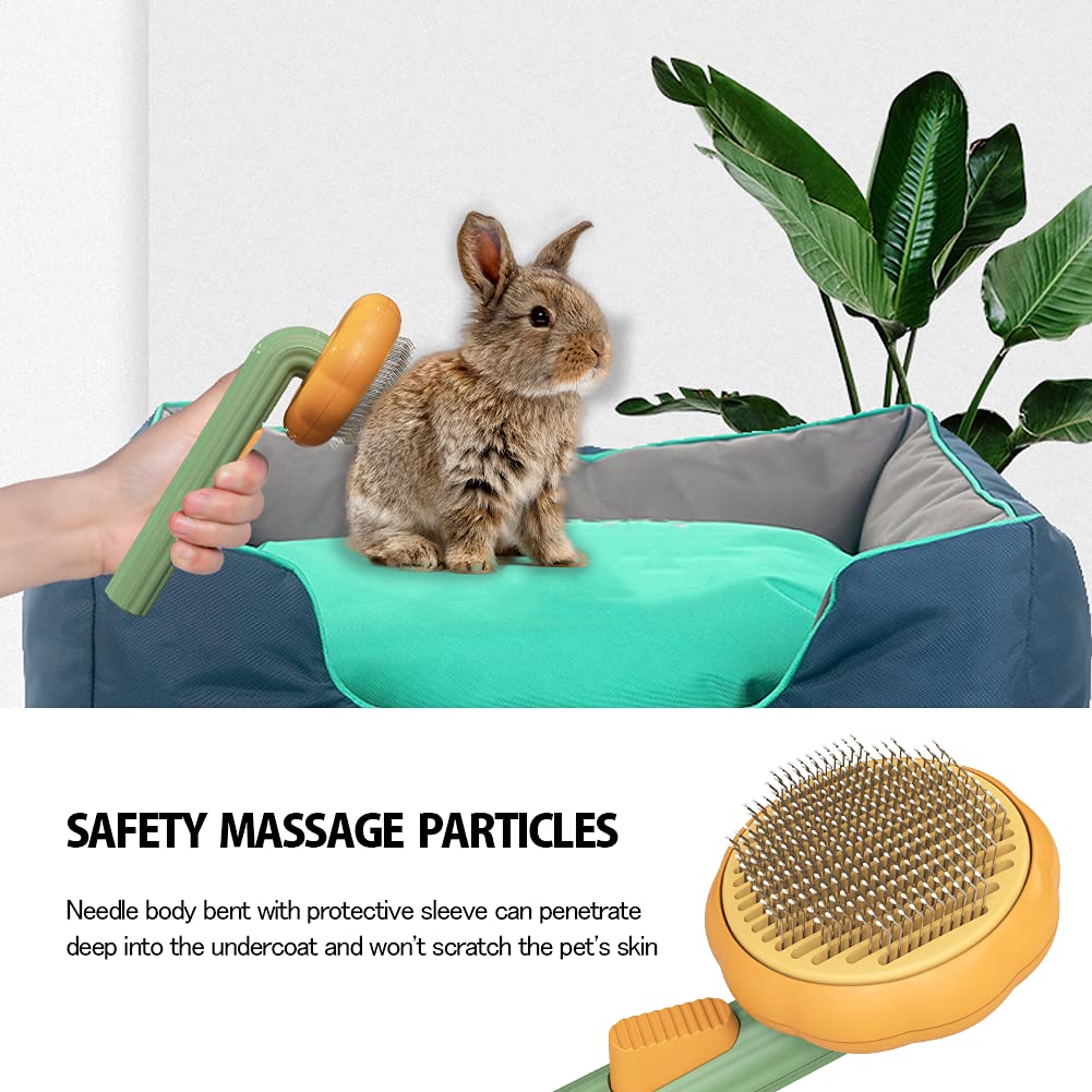 Pet Pumpkin Self-Cleaning Slicker Brush For Grooming