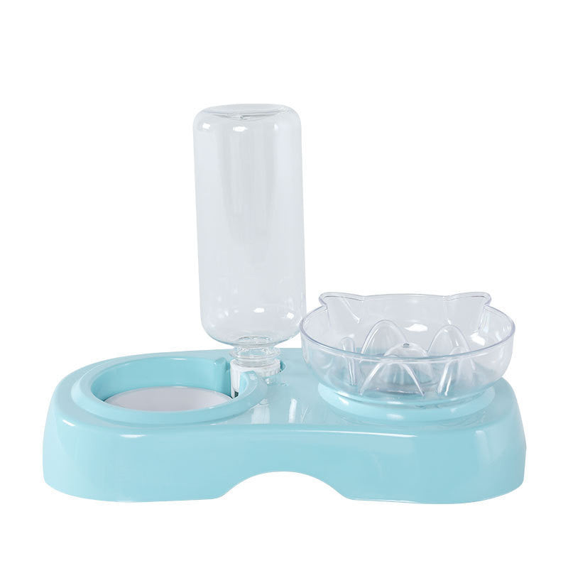Pet Transparent Feeding Drinking Bowl Plastic Design