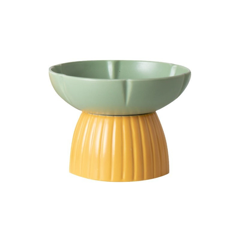 Pet Macaron Candy Color Ceramic Feeding Bowl