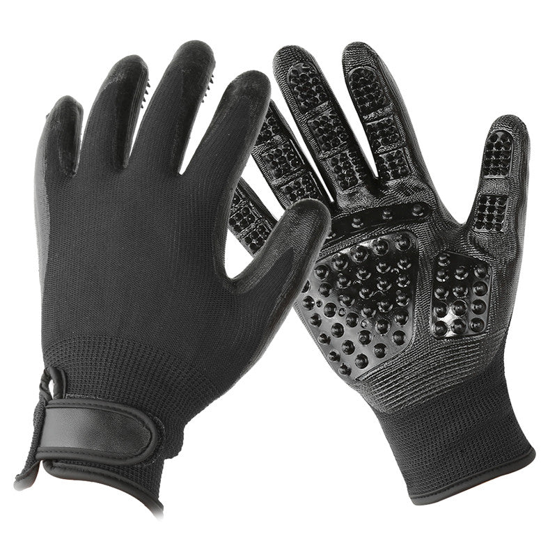 Pet Grooming Glove Soft Rubber Hair Remover Brush
