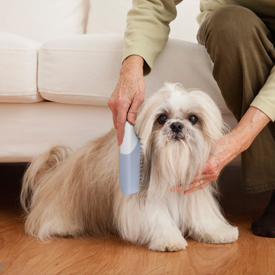 Pet Silicone Grooming Brush Massage Comb Fur Removal