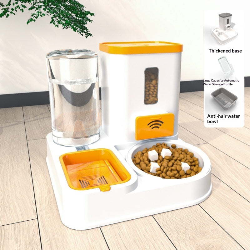 Pet Feeding And Drinking Station With Bowl Set