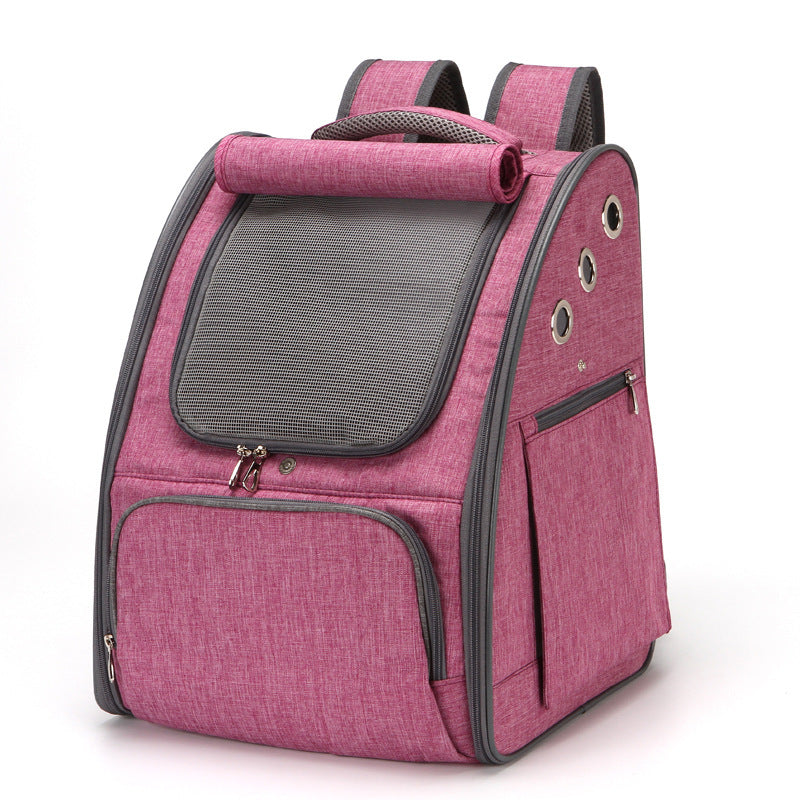Foldable Breathable Pet Carrier Travel Backpack