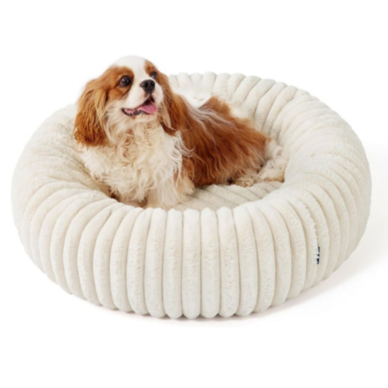 Pet Plush Round Bed Soft Warm Winter Mat