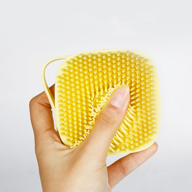 Soft Silicone Pet Bath Brush Shampoo Dispenser Comb