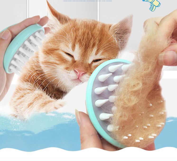 Comfortable Pet Bath Massage Brush Comb Grooming Tool
