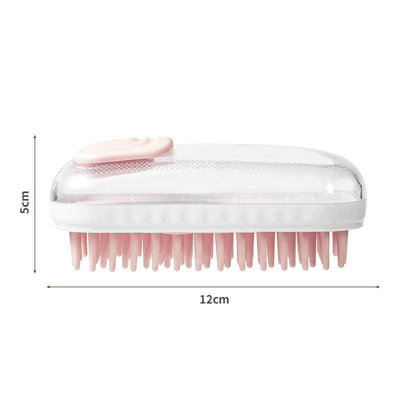 Silicone Pet Bath Massage Foam Brush Cleaning Tool