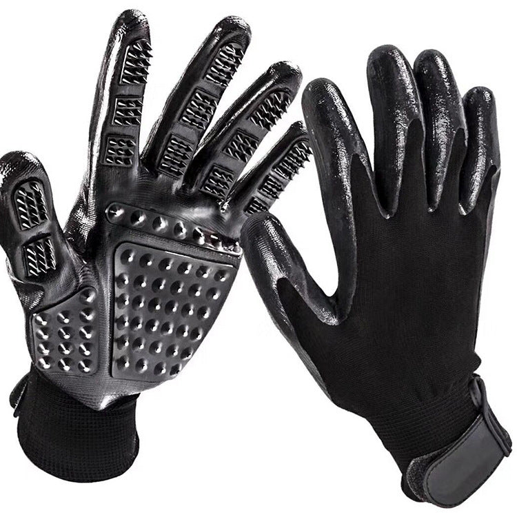 Pet Grooming Glove Soft Rubber Hair Remover Brush
