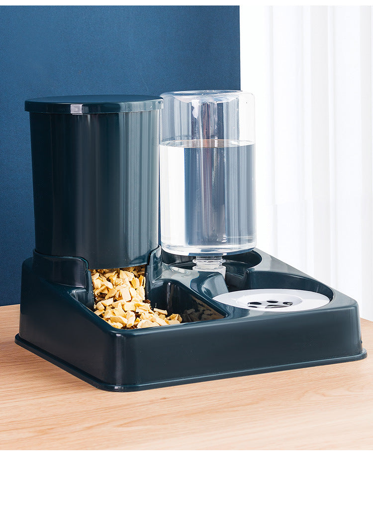 Pet Automatic Feeding Bowl Basin Combined Device
