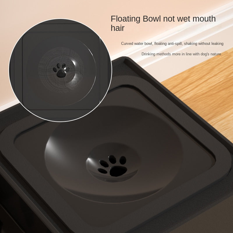Adjustable Height Pet Double Stainless Feeding Bowl Stand