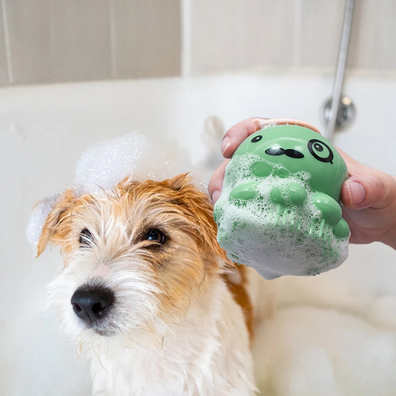 Pet Silicone Bath Massage Brush Body Wash Comb