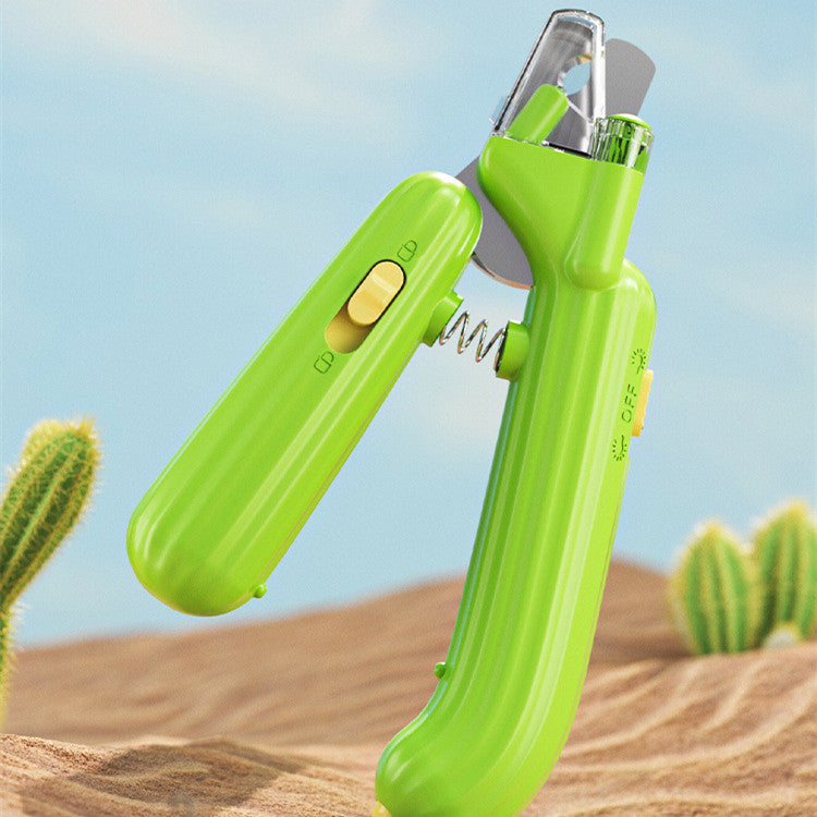 Cactus-Shaped Multifunctional Pet Nail Clipper