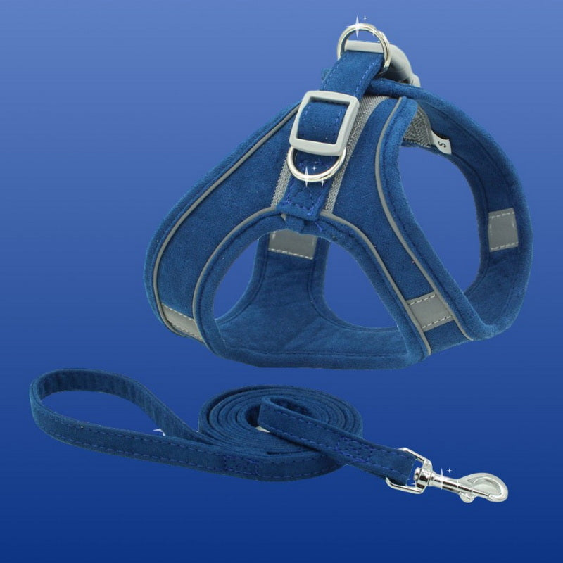 Pet Vest Type Chest Harness With Leash Set