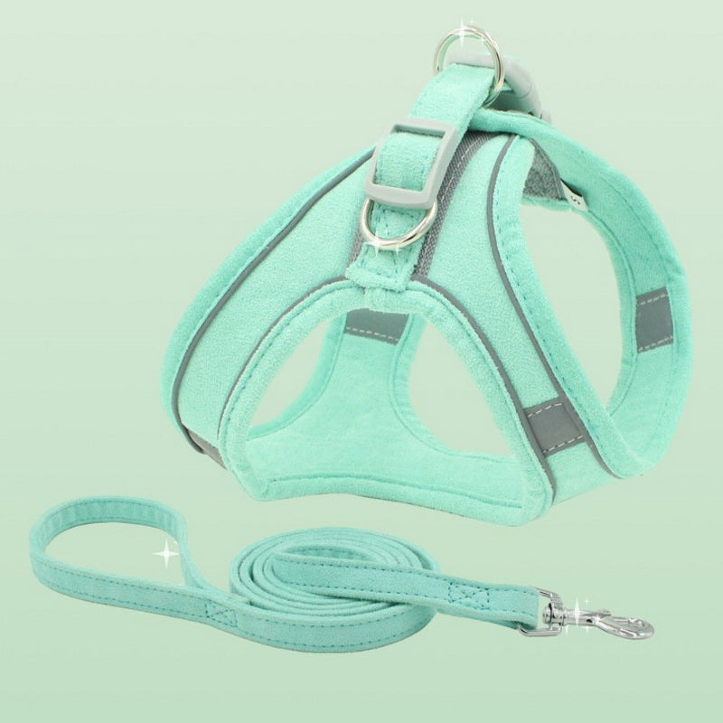 Pet Vest Type Chest Harness With Leash Set