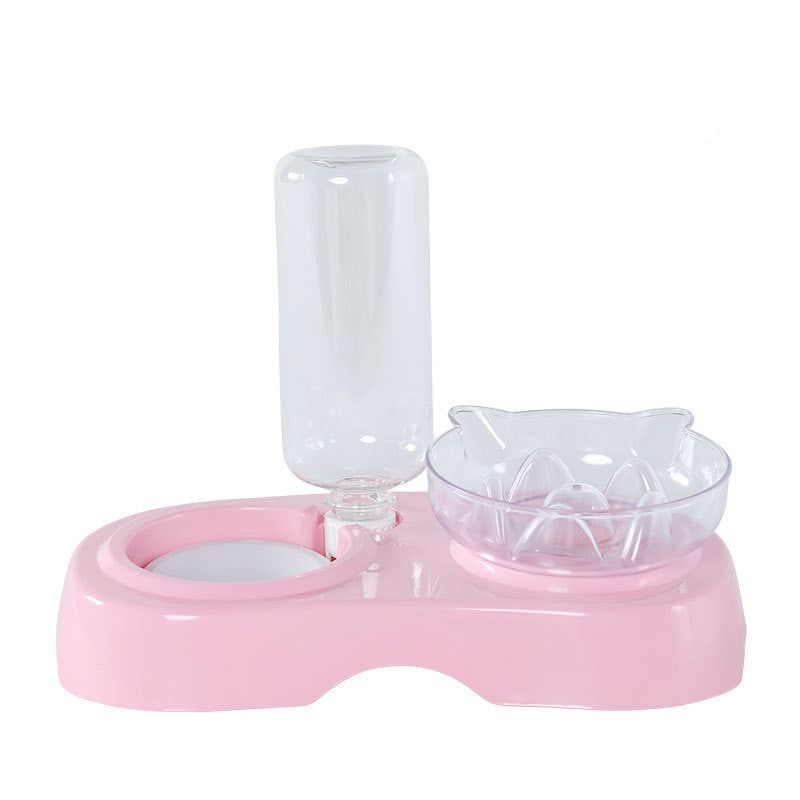 Pet Transparent Feeding Drinking Bowl Plastic Design