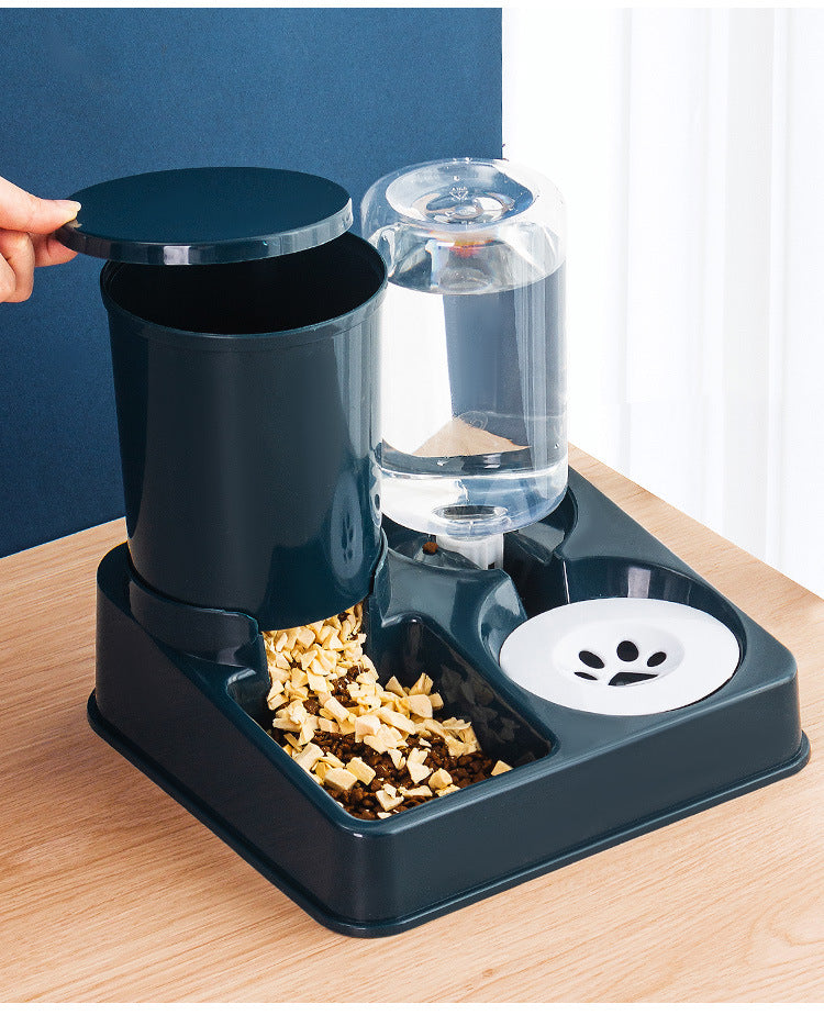 Pet Automatic Feeding Bowl Basin Combined Device
