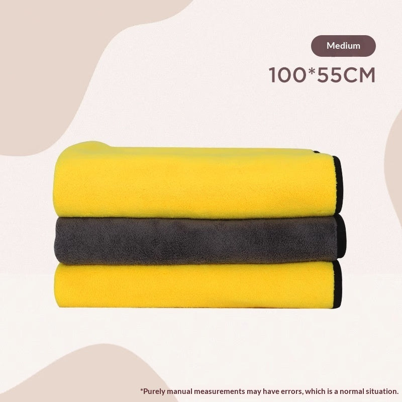 Pet Super Absorbent Quick-Dry Bath Towel Microfiber Sheet