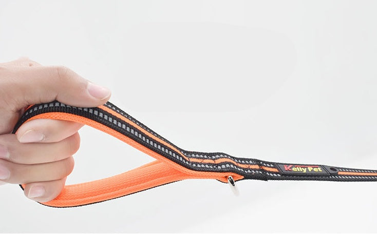 Pet Nylon Assisted Retractable Leash Durable Walking Lead