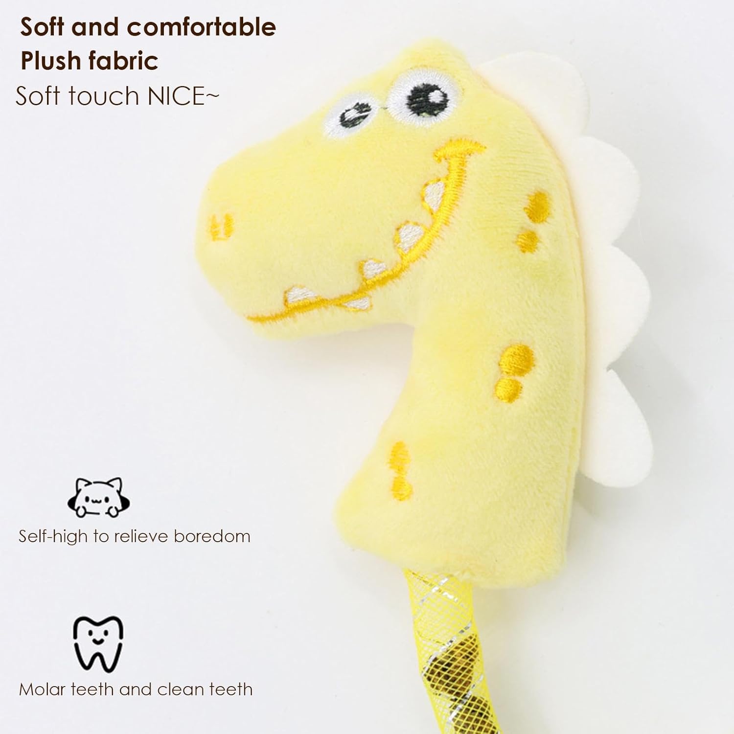 Interactive Pet Chew Toy Teeth Cleaning Catnip Rope Kicker
