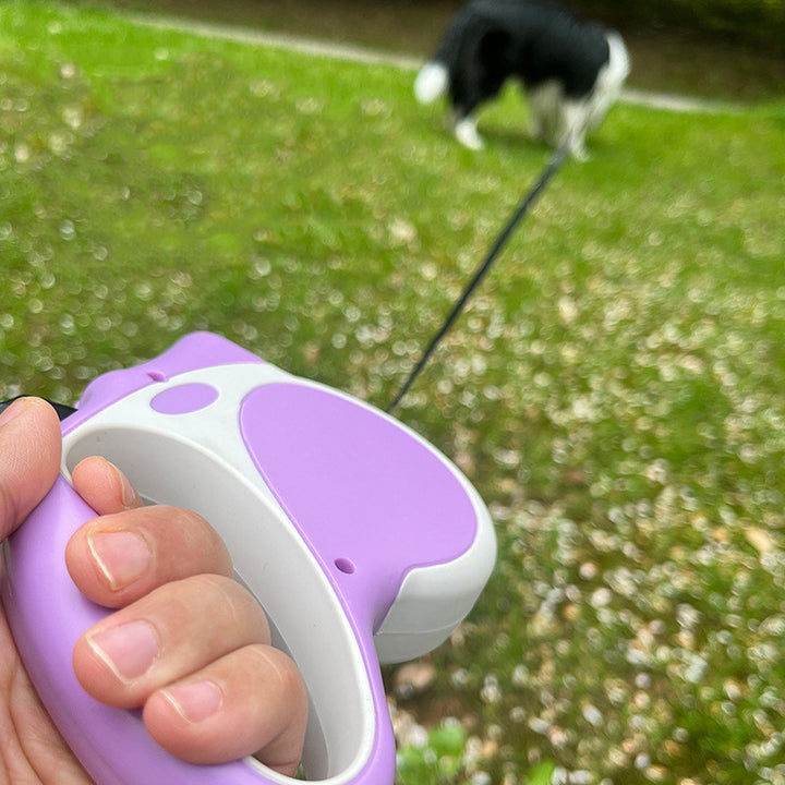 Retractable Pet Leash With Built-In Light