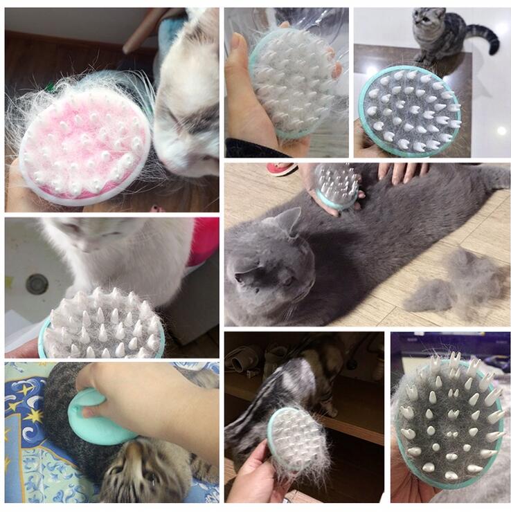 Comfortable Pet Bath Massage Brush Comb Grooming Tool