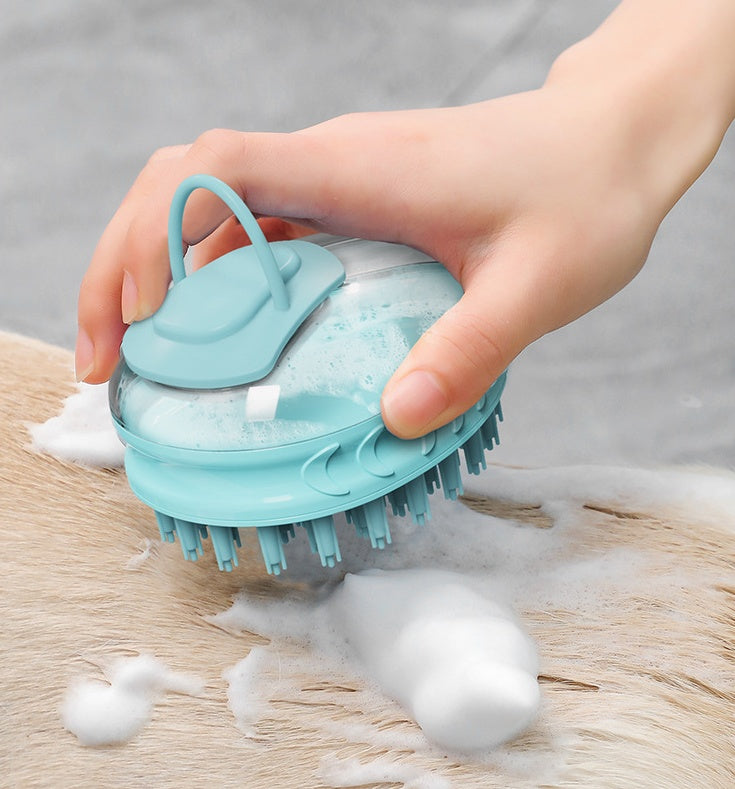 Pet Bath Massage Brush Cleaning Grooming Tool