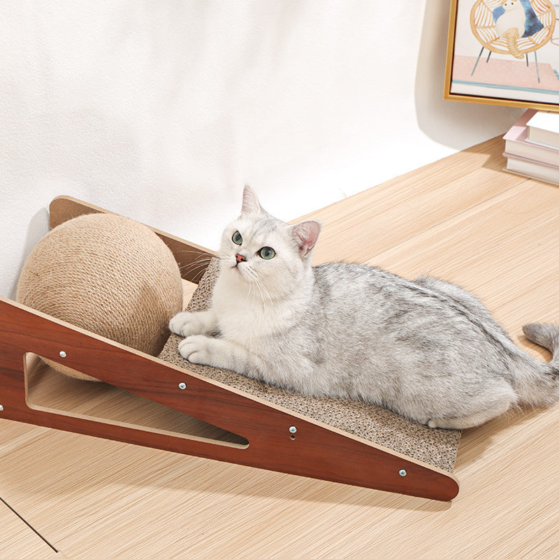 Corrugated Paper Pet Scratching Board Toy Set