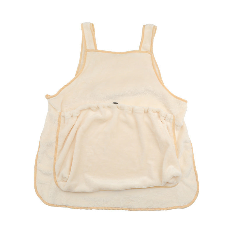 Outdoor Travel Pet Carrier Apron With Plush Sleeping Pocket