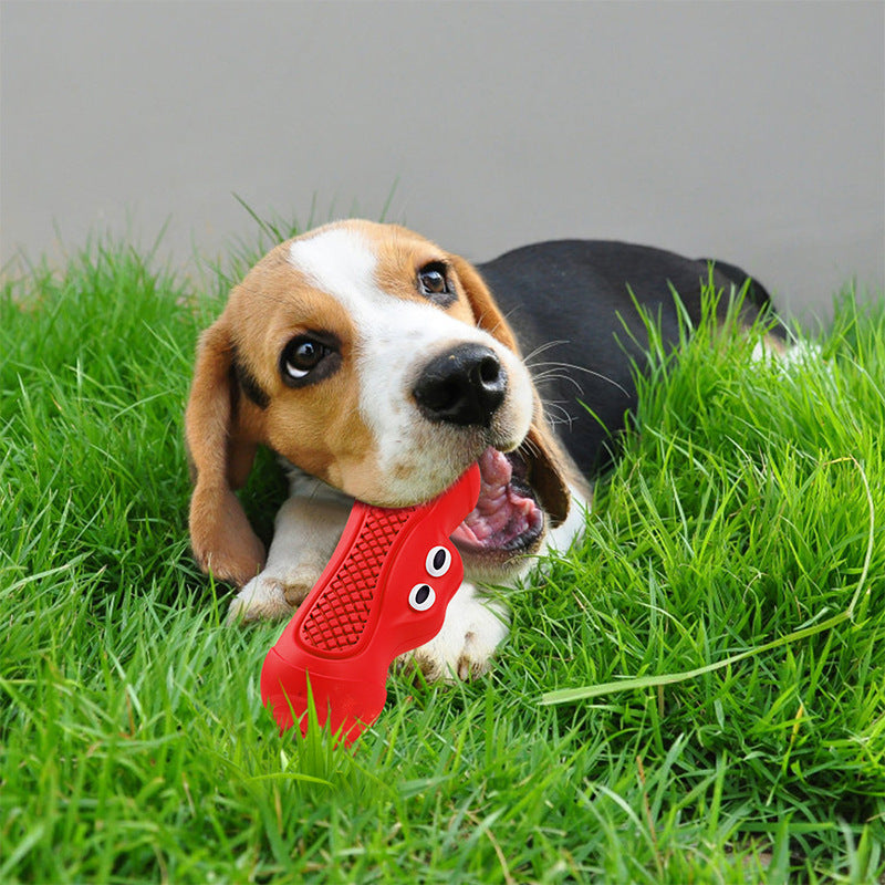 Natural Rubber Pet Chew Toy Teething Resistant Bite Toy