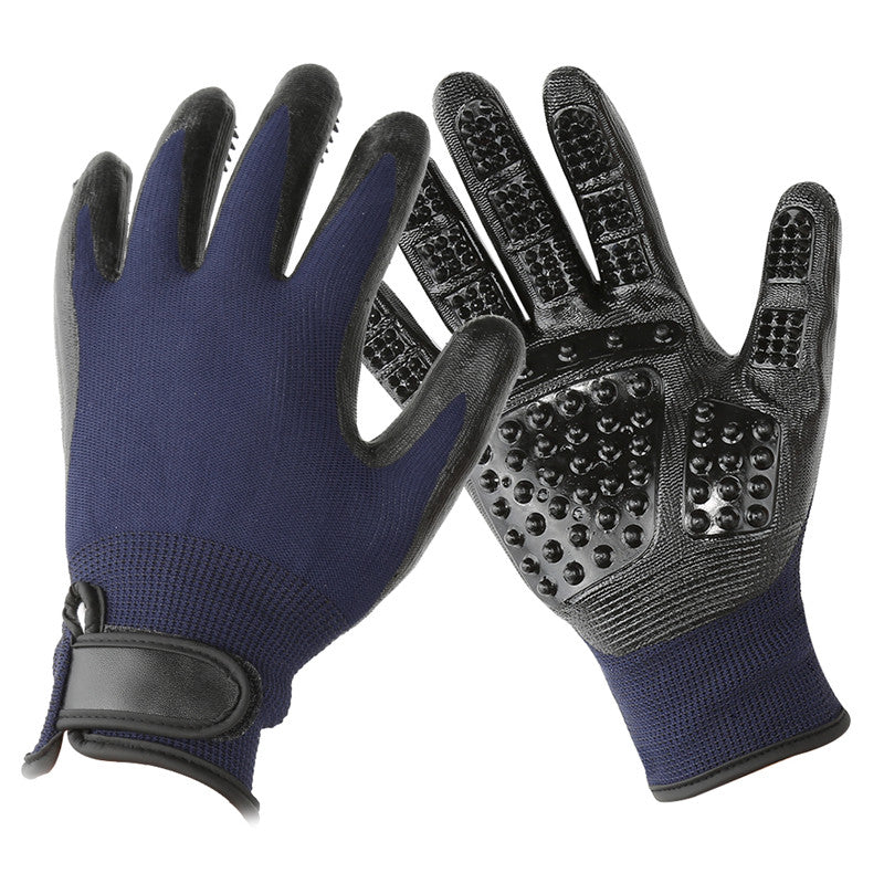Pet Grooming Glove Soft Rubber Hair Remover Brush